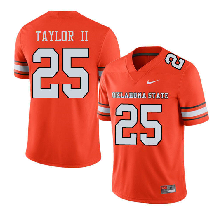 Men #25 Jason Taylor II Oklahoma State Cowboys College Football Jerseys Sale-Alternate Orange - Click Image to Close